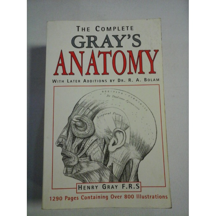 The complete GRAY'S ANATOMY ( 1290 pages, over 800 illustr.)